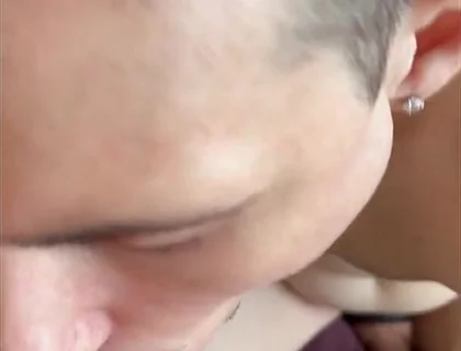 Curious Technician Comes Back on His Break for Blowjob, Fingering and Rimming Fun