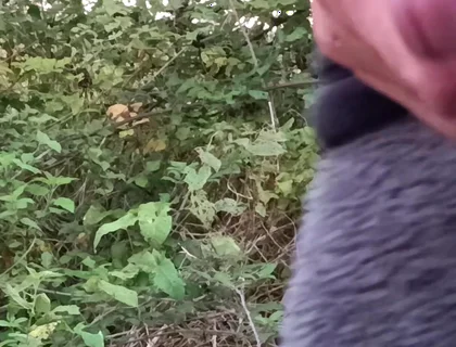 Moaning Squirting Cumshot Wanking in the Woods Wearing Onesie