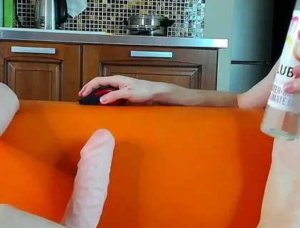 I Watered Alex's Cock with Lube but His Cock Is Very Sensitive!