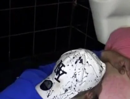 Fucked bareback by Tahar in public toilets