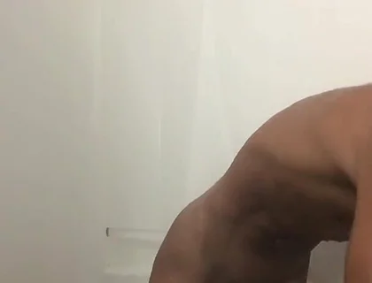 Cumshot in the Shower
