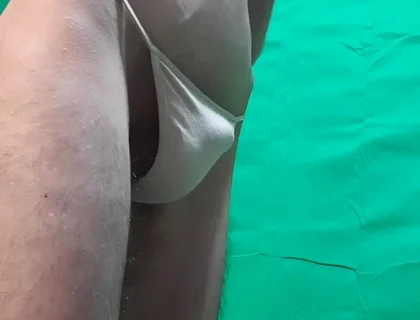 Skin Colored G-string Try on