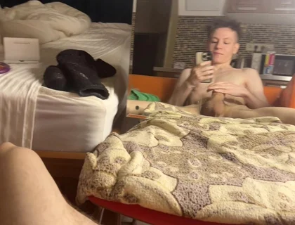 Horny Morning Jerk Fills Dorm with Twink Moans