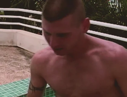 Gay Island Scene-4_gay Anal Threesome in the Pool with a Latino Friend