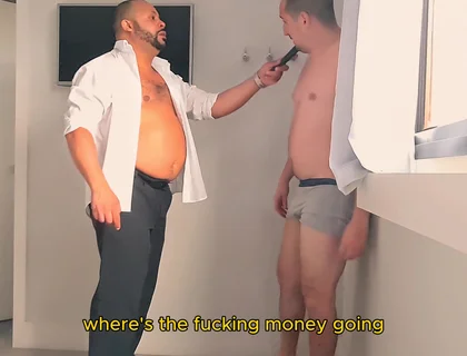 Bearzinho Black - the Debt Collector’s Bondage Interrogation