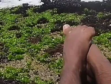 My Beautiful Feet After a Day of Work Taking Vitamin D on the Beach