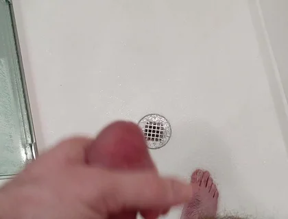 Jerking It in the Hotel Shower Stall