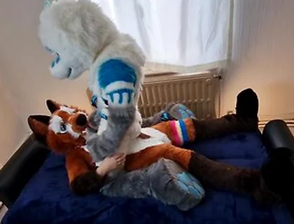 Matthew Fox Invited Snauwflake To Test His New Couch - ( Furry / Fursuit / Murrsuit)