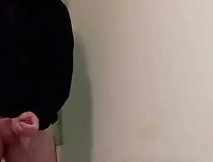 Boy in Hoodie Jerk off and Finish with a Cumshot