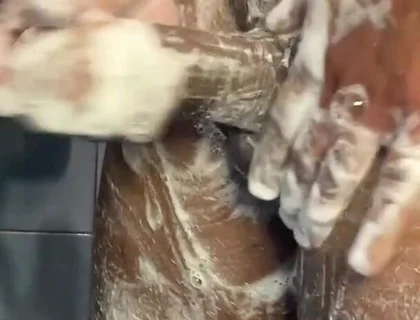 I Love It When Its More Slippery, Playing with My Cock in the Shower for All U Sexy Humans