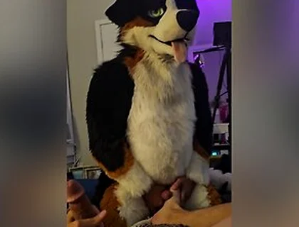 Lewdmindedlynx Helps Angrybarks Through His Rut Week Cums Inside And On His Feet Paws