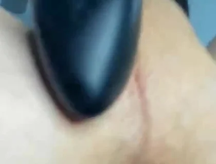 Young Boy Fucks Himself with All His Might with Huge Dildo