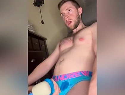 Cute Bro Made To Cum His Briefs
