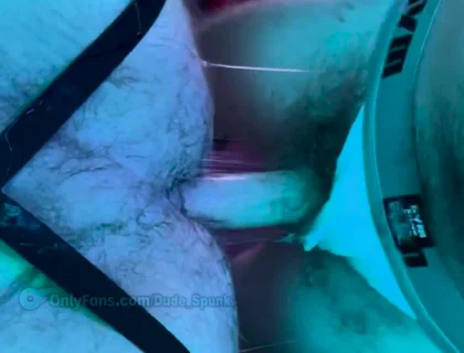 Hairy Cum Dump Jock Strap Bear Cub Gets Bred Raw & Bareback Rough & Hardcore in His Fat Gaping Ass Hole in the Sex Sling