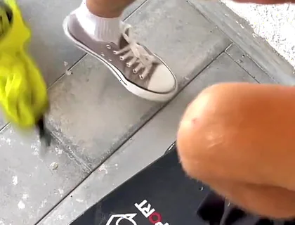 He Noticed a Guy He Saw on a Gay App, and Asked Him to Have Sex Right Then and There. He Fucked a Skateboarder on a Fire Escape