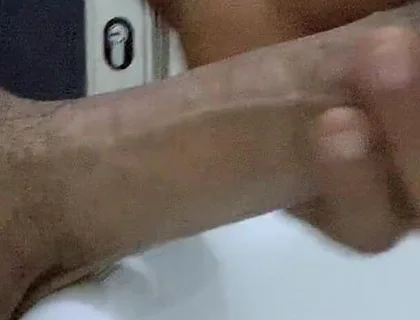 Jerking at Work in Toilet of My Boss