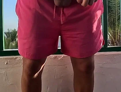 Peeing on the Balcony on Holiday