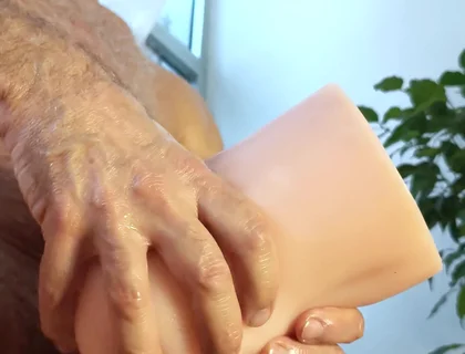 My Big Daddy Cock Tears Apart a Tight Toy Hole