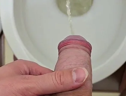 This Is How Hard It Is to Pee with a Hard Dick After an Orgasm