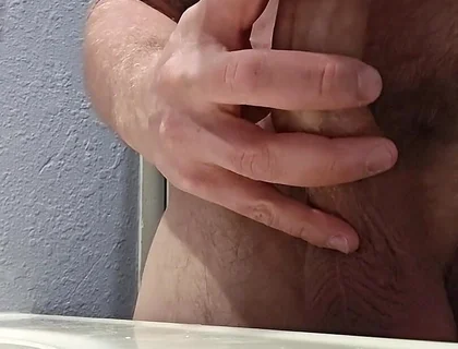 Masturbating with a Sex Toy Bubble Butt Doggystyle. I Fuck It Until I Cum Hard