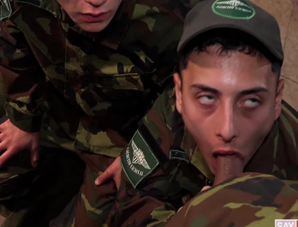 Uncut Cock Initiation For Young Soldier With Joris Leonard