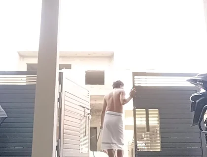 Washing My Yard in a Towel
