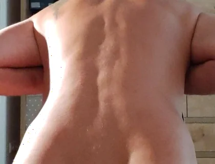 Sissy with Perfect Ass Ridding on Chair