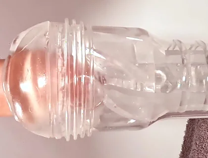 A Fleshlight Ice Lady Gets Fucked by This Hairy Bear's Big Cock