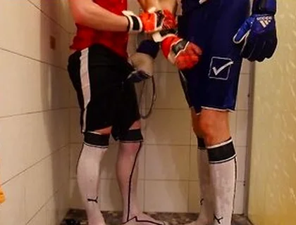 Shower In Soccer With My Bf