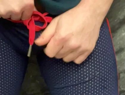 Jules' First Piss Desperation Challenge After Being Trained Many Times by His Flatmate Simon to Pee Himself, He Is Now Dared to