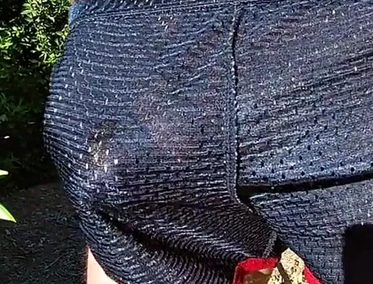 Cumming in My Sport Shorts Outdoors
