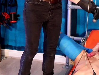 Slave Rossy Is Bound and Suffers for a Ruined Orgasm (4k)