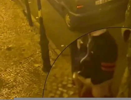 Amateur Boy Caught Peeing in the Street