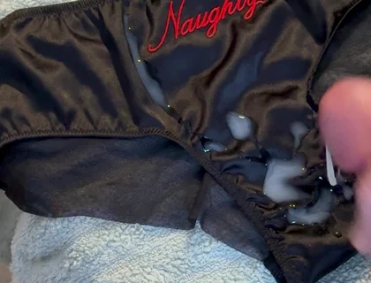 Cum on Wife’s Panties 9