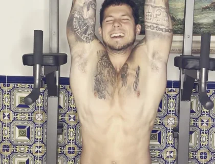 My Big Cock Cums in Workout!