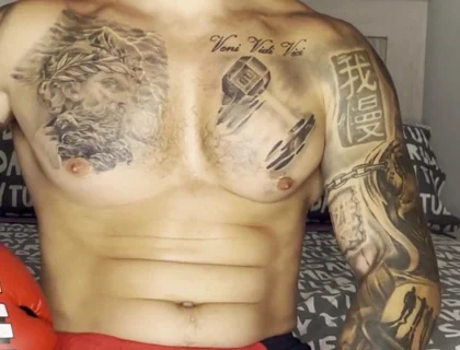 My Cock Cums, with Boxing Gloves