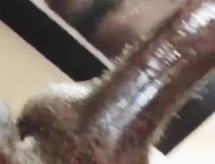 Straight BBC Plays with Ass and Cums in Mirror