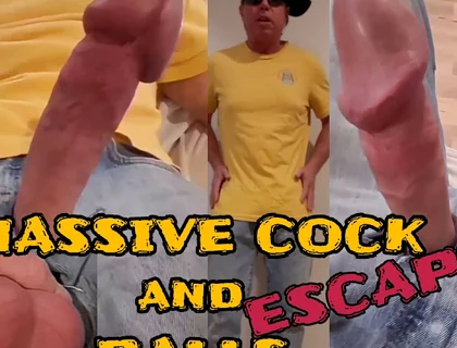 Massive Cock and Balls Escape Siixxbig Jeans