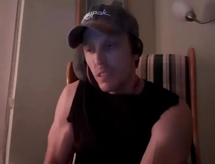 Muscular Guy's Eyes Roll Back When He Cums