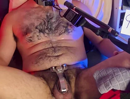 Daily Dose - Ricky Cage Gets Spit-roasted Between Two Machine Cocks!