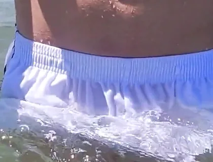 People on the Beach Freak Out When I Get Wet in Shorts