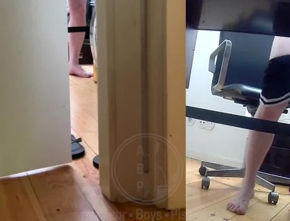 When Jules Works From Home and Can't Leave His Desk, He Has to Urinate in a Bottle