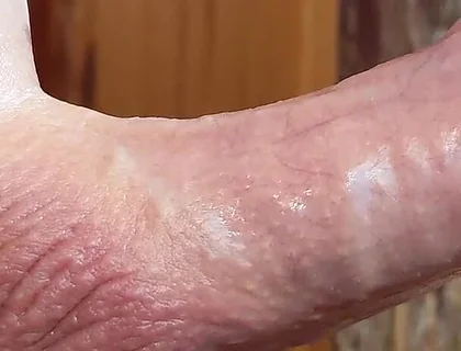 Small Hairless Virgin Phimosis Dick Braves the Cold for Some Hands-free Edging and Leaking Cum