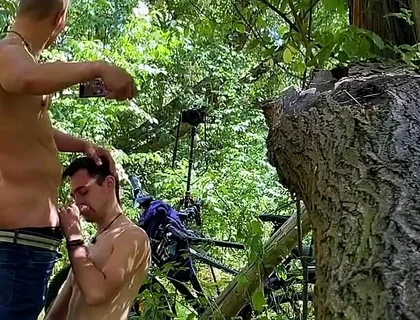 Dick Sucking in the Forest