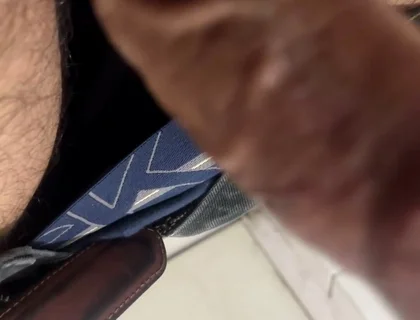 Masturbating in Office Washroom