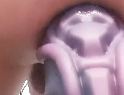 Stuffing my hot ass with a giant cock