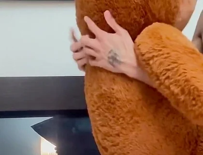 I Put the Teddy Bear on All Fours and Came on Top of It