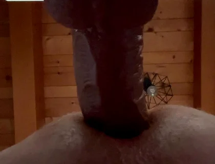 Grandpa Fucks Himself Deeply with His 50 Cm Cock