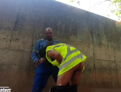 Two Workers Behind the Service Wall