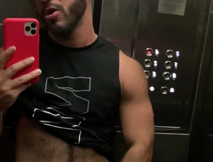 Delicious straw in the elevator…